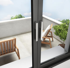 maniglia per finestre scorrevole / in alluminio / design minimalista