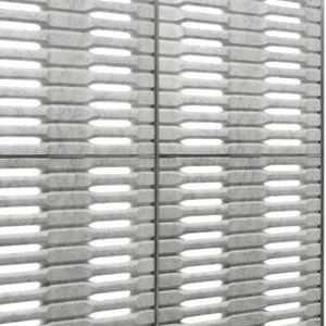 pannello decorativo / per arredamento di interni / per parete / in metallo