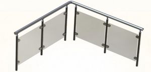 morsetto per vetro di acciaio / per pannelli