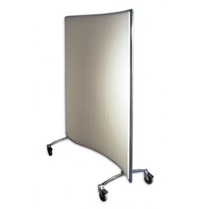 paravento moderno / in tessuto / contract / con rotelle