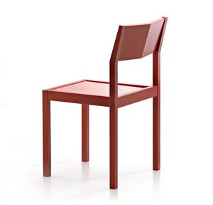 sedia moderna / con braccioli / impilabile / in legno