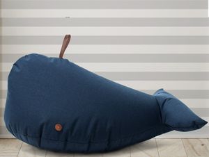 poltrona a sacco moderna / in tessuto / per bambini / blu