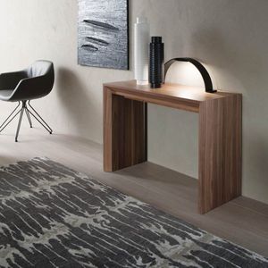 consolle moderna / in legno / in alluminio / rettangolare