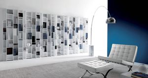 libreria modulare / a muro / moderna / in legno