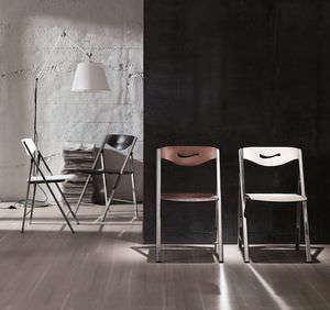 sedia moderna / in legno / in metallo / in vetro