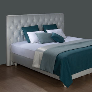 testiera per letto matrimoniale / moderna / in tessuto / in pelle