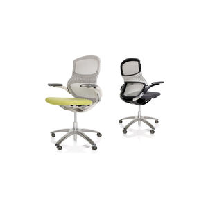 sedia da ufficio moderna / con rotelle / con base a stella / con braccioli