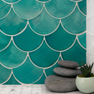 mosaico da interno / da parete / in ceramica / a tinta unita
