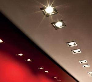 faretto da incasso a soffitto / da interno / LED / quadrato