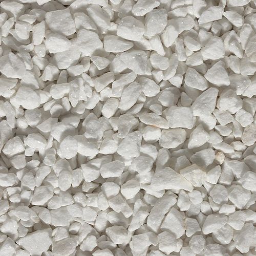 Ghiaia Standard Snow White Inter Minerals Per Esterni Frantumata