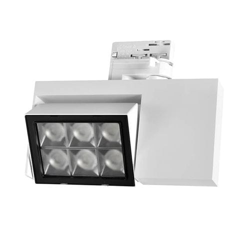 Faretti A Binario Led Tlkb Kosoom S R L Quadrato In Metallo