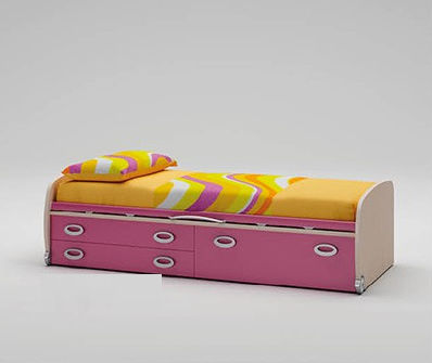 Letto singolo / standard / moderno / in legno wp006 678 ...