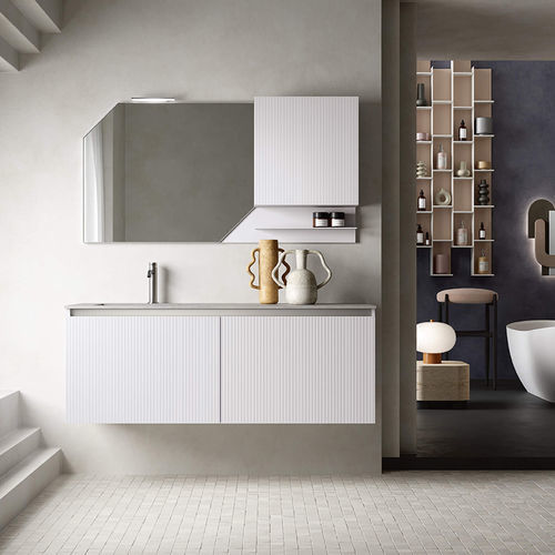 Mobile Lavabo Sospeso ST112 RAB ARREDOBAGNO In Legno In HPL