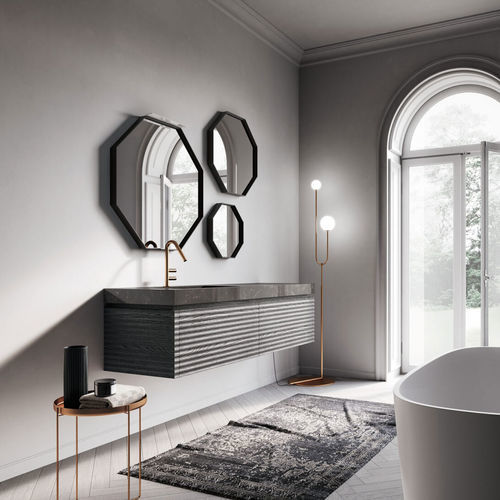 Specchio Da Bagno A Muro Ottagono Ideagroup Moderno Ottagonale