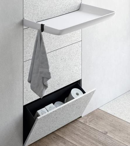 Lavabo Sospeso VISION Rexa Design In Marmo Senza Foro Senza