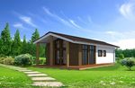 Casa prefabbricata moderna (struttura in legno) AB 77  ABSOLUT-BOIS