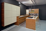 cucina moderna in legno massiccio / impiallacciata legno 210 Toffini