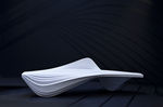 panchina design in quarzo, resina e fibra di vetro SERAC BENCH by zaha Hadid LAB23
