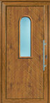 Porta d'ingresso con piccolo pannello a vetro in PVC GAROBONNE TRYBA