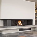 camino ad angolo / al gas / con focolare chiuso / a - FAIRO ECO-LINE ECK 165