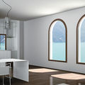 finestra fissa / in legno / in alluminio / a doppi vetri - SW50