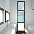 finestra a libro / in alluminio / in legno / a doppi vetri - SK65