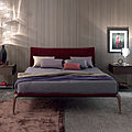 letto moderno / matrimoniale / in tessuto / tappezzato - MARGARETH