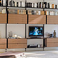 libreria in metallo / in legno / da giardino moderni - SAIL