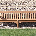 panca da giardino / in teak / da giardino - EXBURY