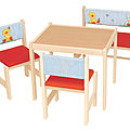 set tavolo e sedia per bambini unisex - 5017-NE