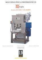 Macchina per la produzione di sfoglia- CA 250/ CA 250DV