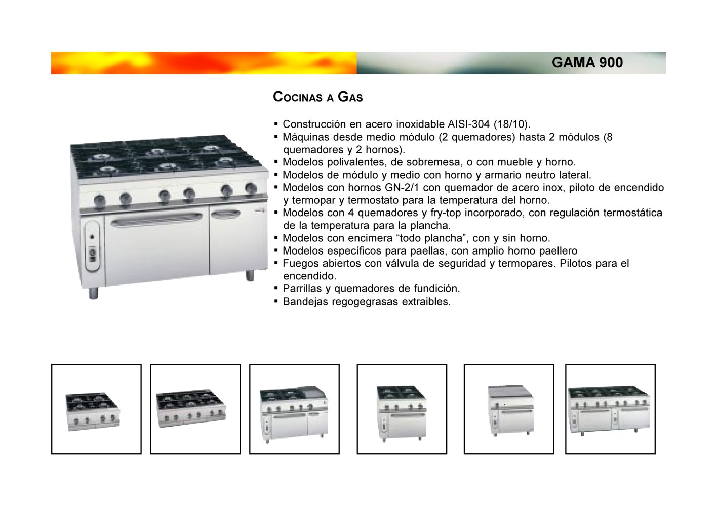 Cocinas Gas - FAGOR INDUSTRIAL