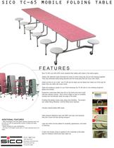 Communicator Mobile Folding Cafeteria Table 