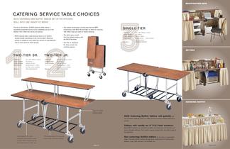Mobile Folding Catering Table 