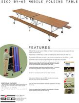 SICO BY-65 MOBILE FOLDING TABLE