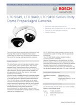 LTC 9349, LTC 9449, LTC 9450 Series Unity Dome Prepackaged Cameras 