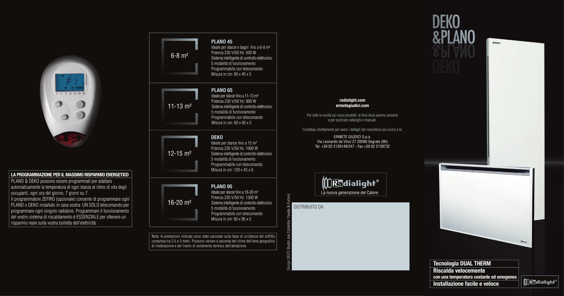 PLANO & DEKO depliant rivenditori - Radialight