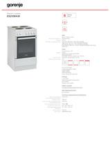 Electric cooker E52108AW  	 