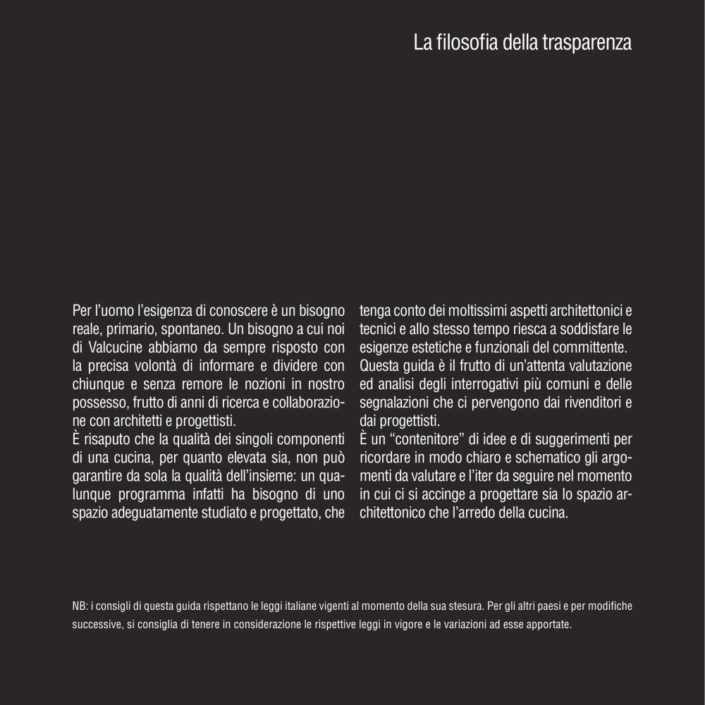 Guida al progetto dell'ambiente cucina - VALCUCINE