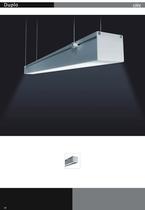 Fluorescent suspended luminaire DUPLO