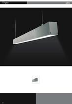 Fluorescent suspended luminaire T-UNI