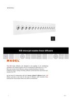 KIS micro-jet nozzles linear diffusers