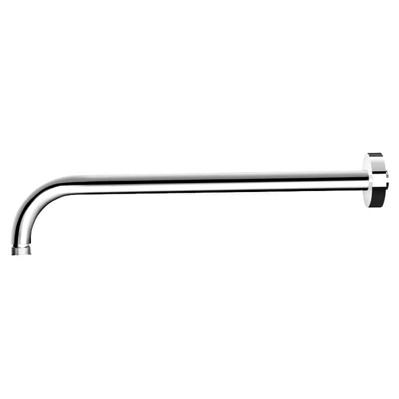 Braccio Di Estensione Per Soffione Doccia 10 Cm In Ottone Massiccio Cromato | Prolunga Regolabile In Altezza E Angolo, Connettore 1/2", Con Rondelle