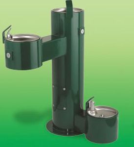 Fontana Acqua Per Cani Con Pedale - Irrigatore Esterno, Collegamento Rubinetto, PVC+ABS, 26,5x21x8cm