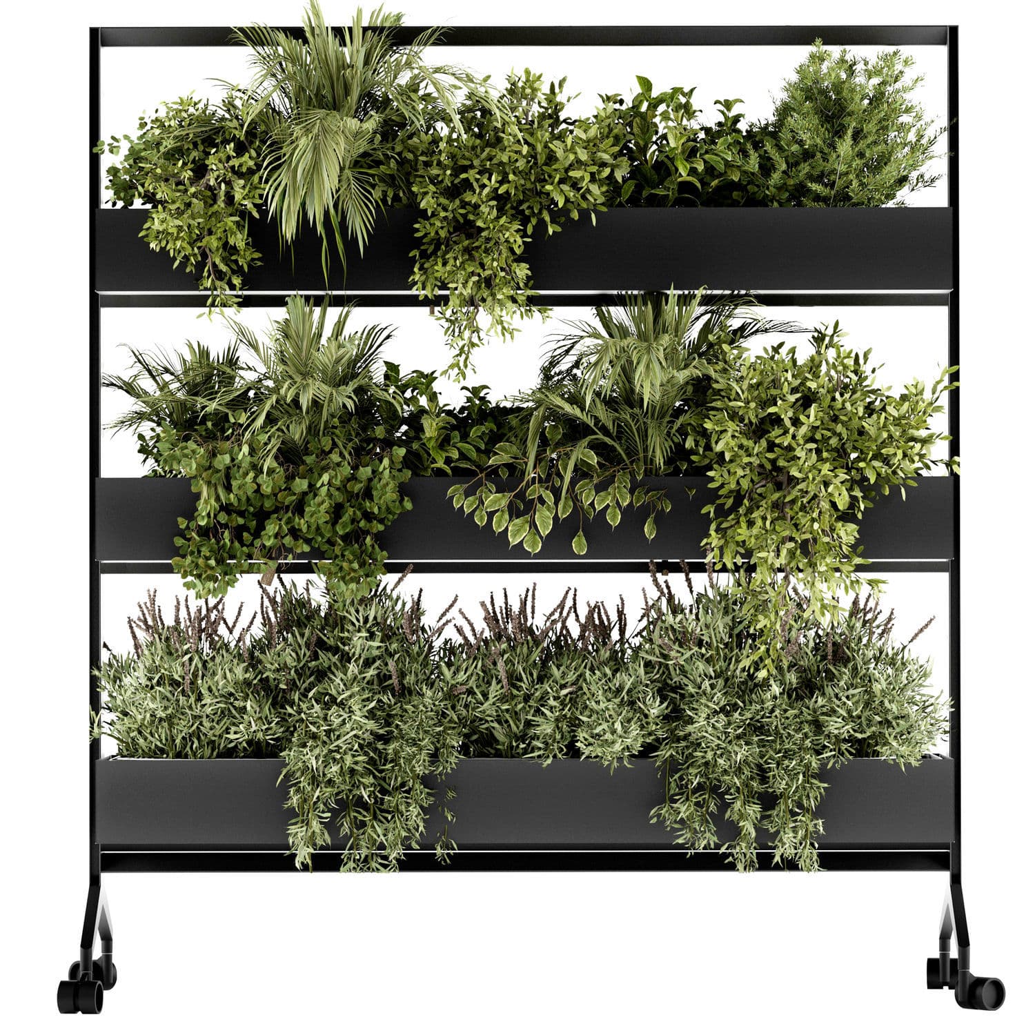 Carrello Sottovaso 30 cm in Metallo con Ruote Nero – acquista su Giordano Shop