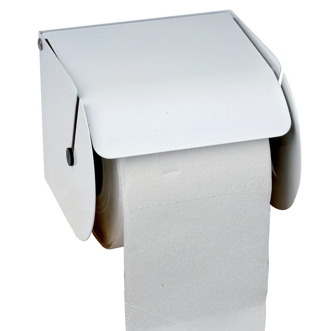 Portarotolo da parete TAREK Acciaio e Bambù Bianco e Beige