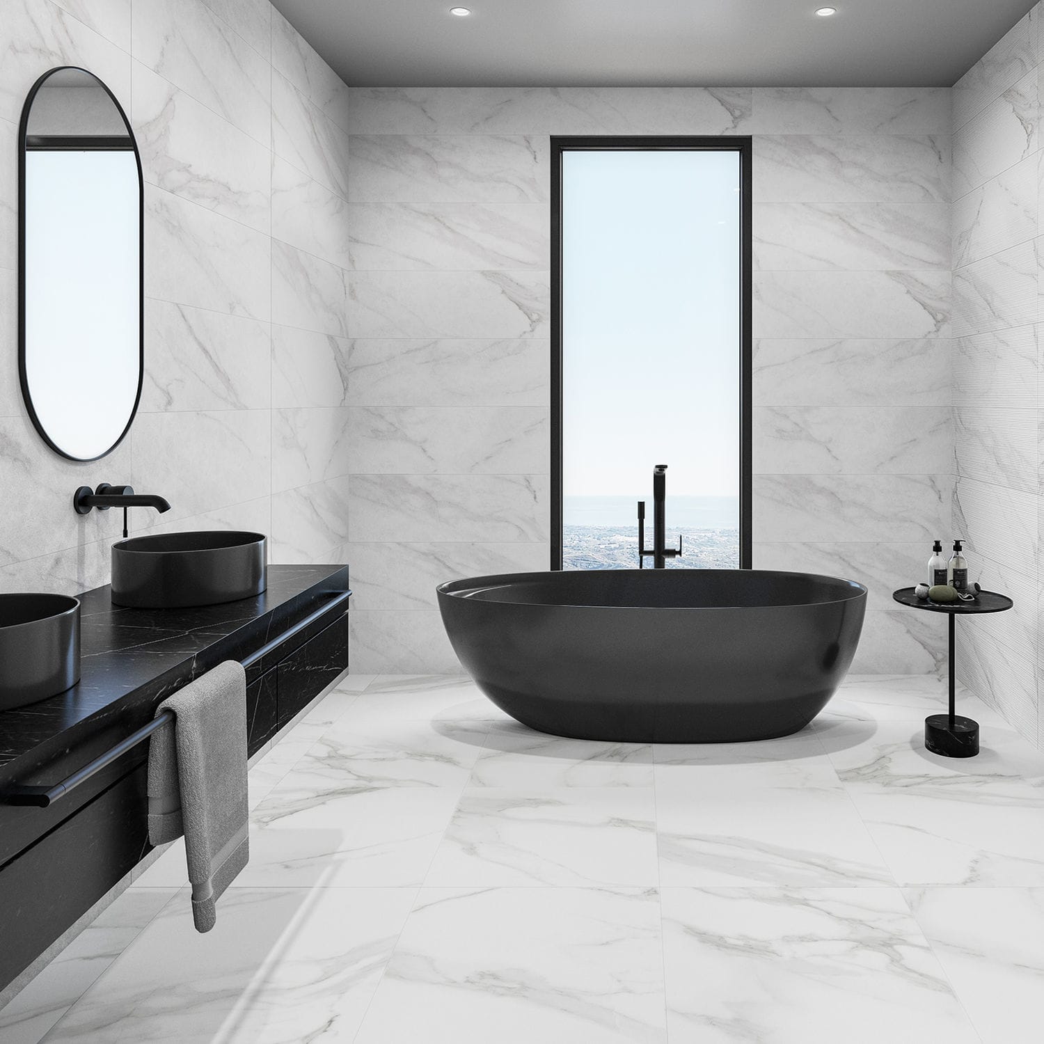 Smooth Sand, Dom - Piastrella In Ceramica Opaca, 10x60 Cm - Foto 3