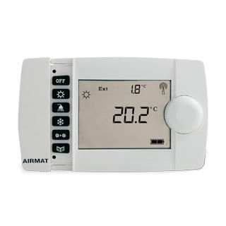 Termostato Meccanico Analogico Per Riscaldamento A Pavimento - 24V, Scala 10-30°C, Bianco