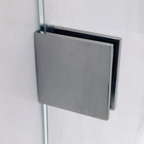 Morsetto Per Vetro In Acciaio Inox 304 Nero, Per Pannelli Da 15-20 Mm, 2 Pezzi, Montaggio A 180° Senza Fori