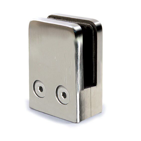 Morsetto Per Vetro In Acciaio INOX 304 - Clip Per Scale E Finestre, Base Piatta | Uso Interno/Esterno - Foto 4